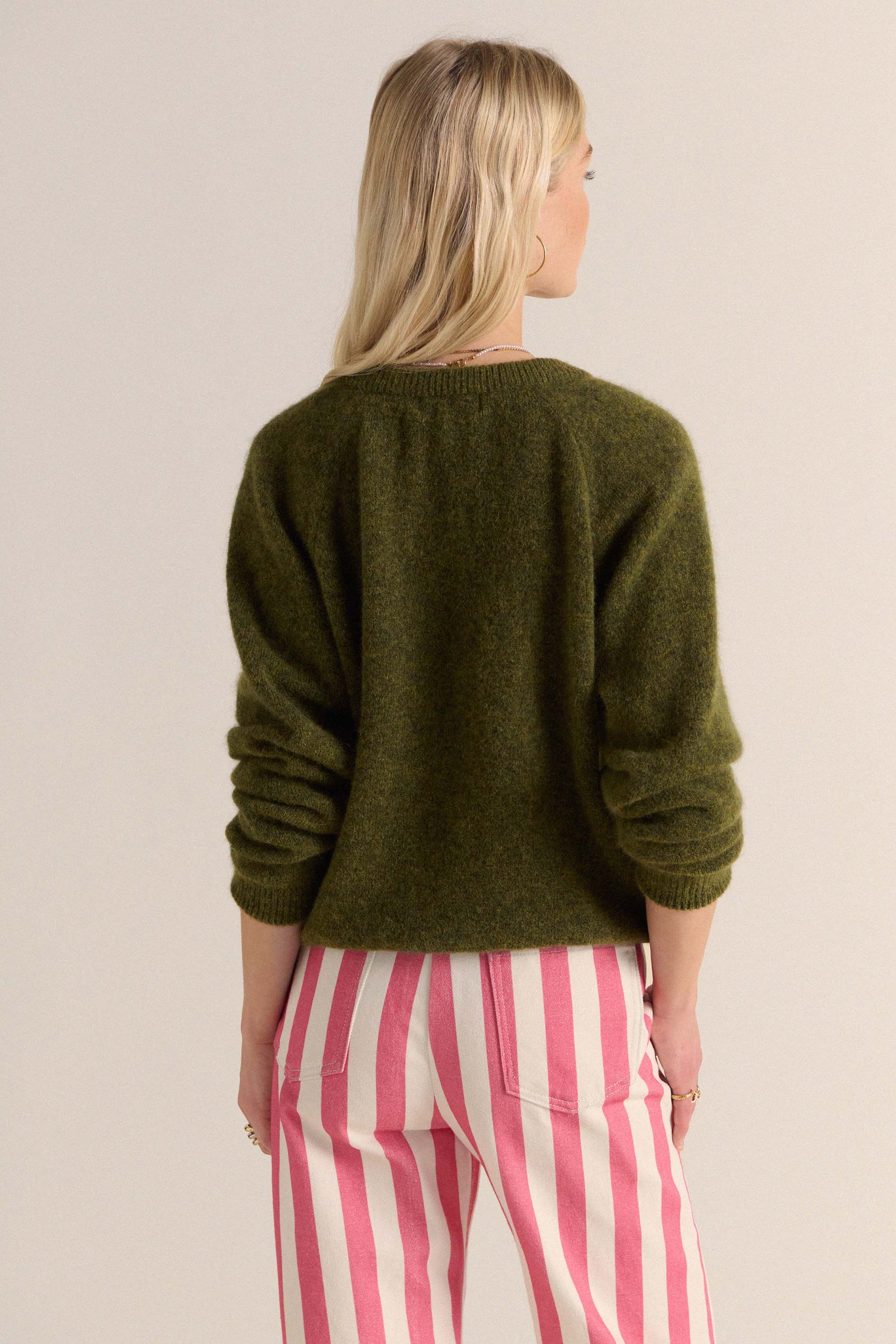 Forest green Come cardigan