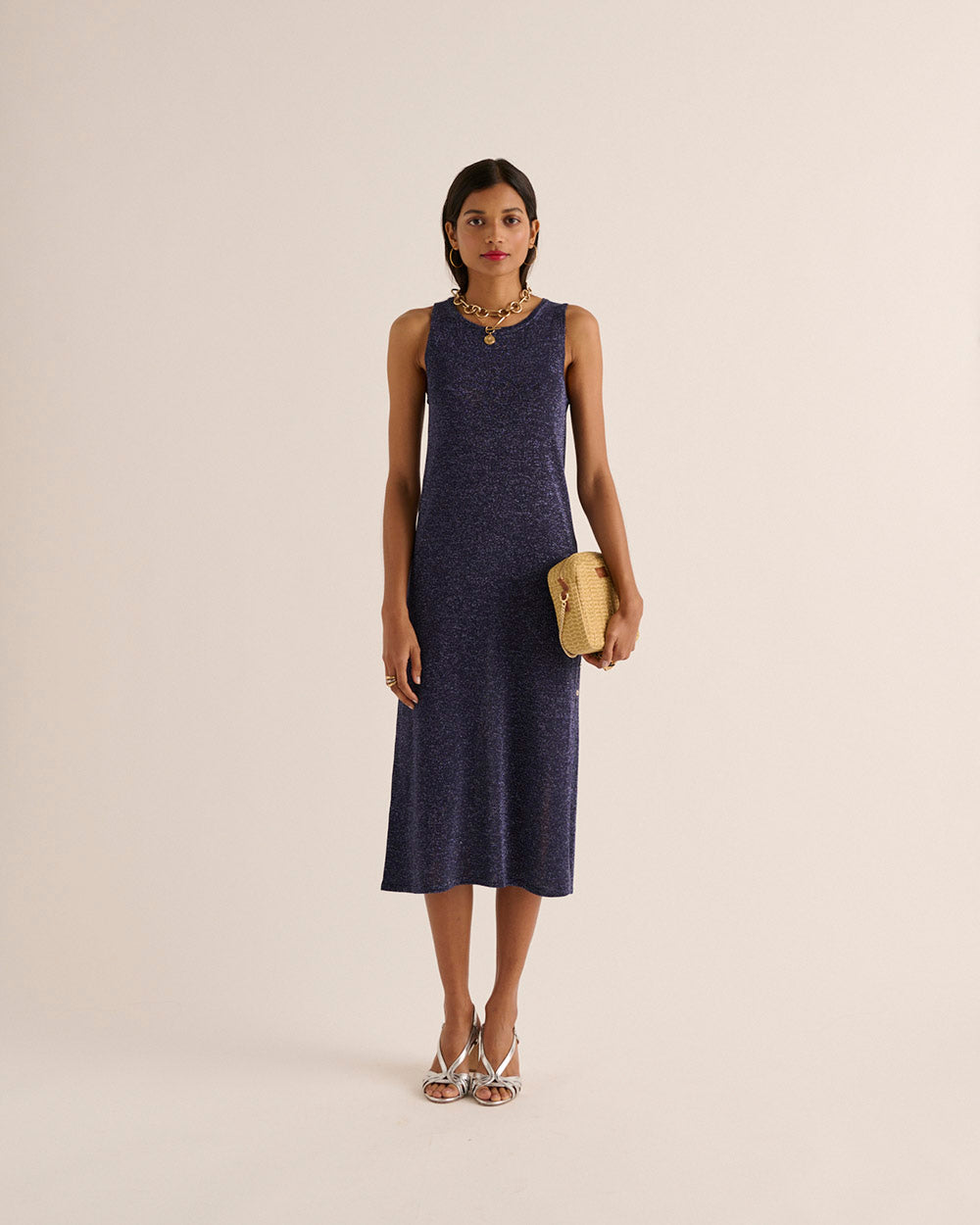 Dress Persil navy iridescent