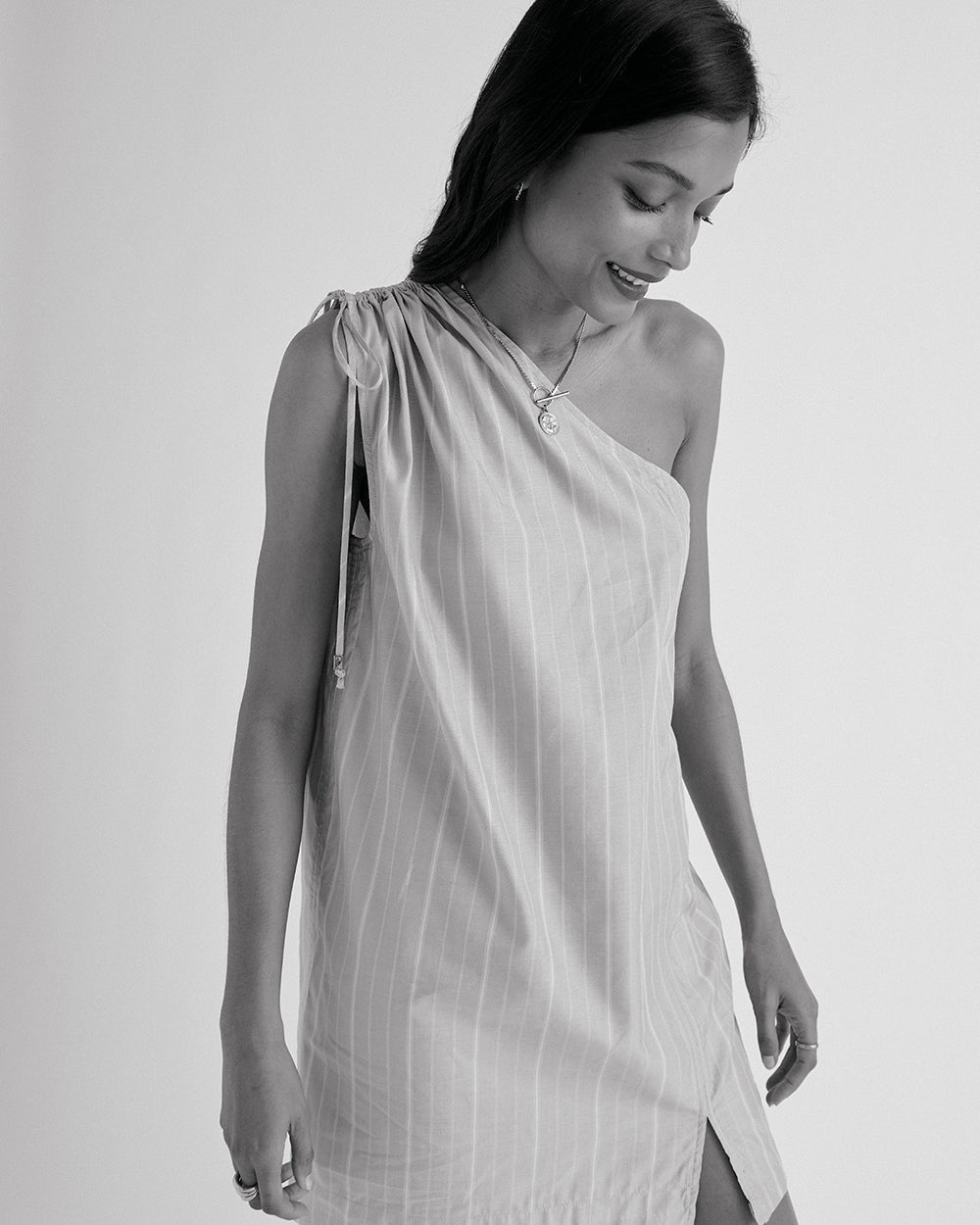 Dress Winie stripes blue and yellow