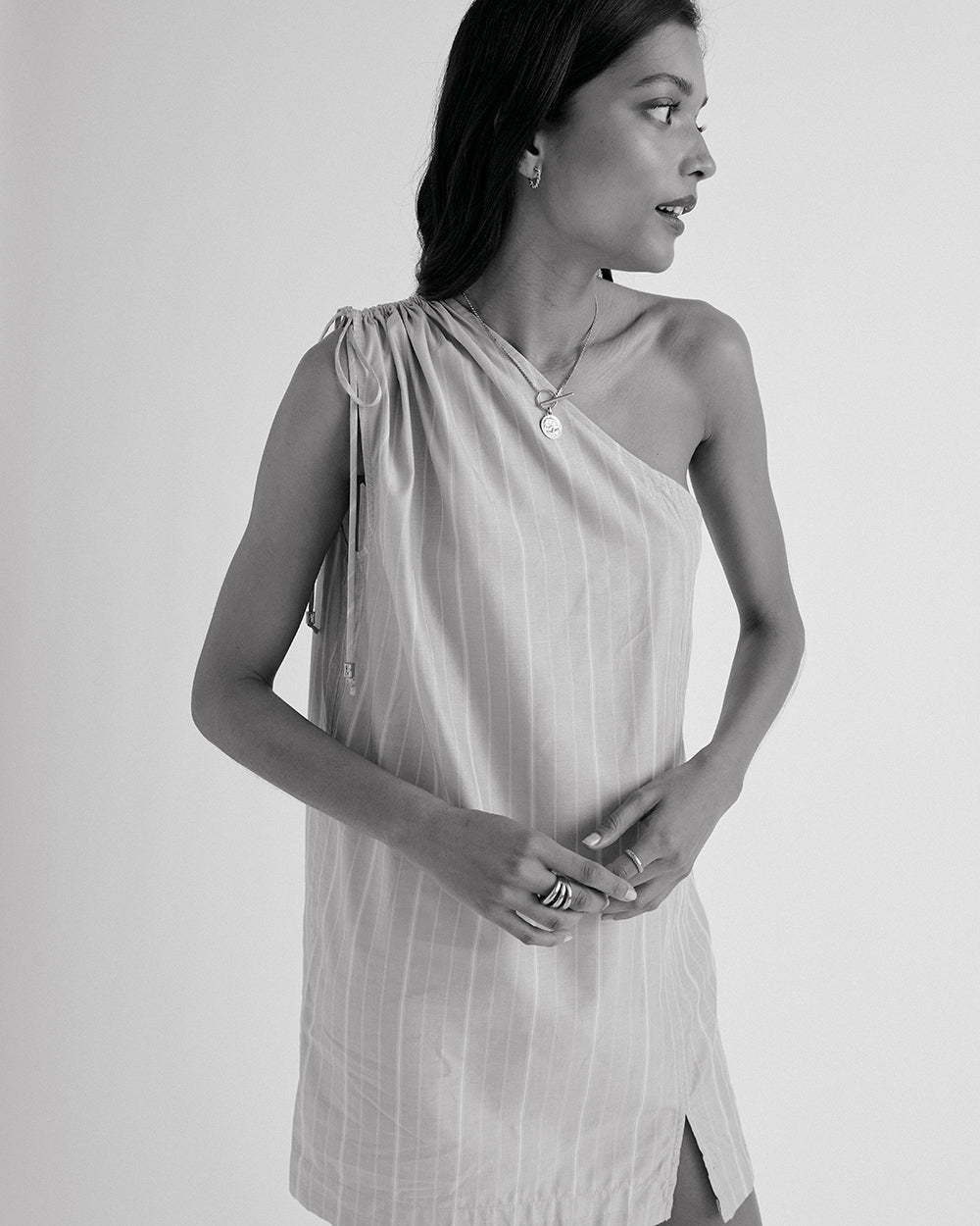 Dress Winie stripes blue and yellow