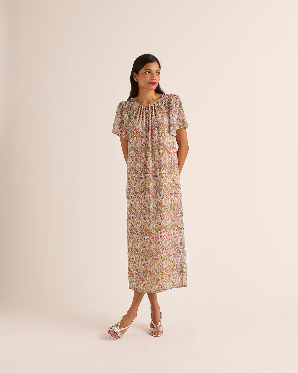Dress Valence printed sunset flower