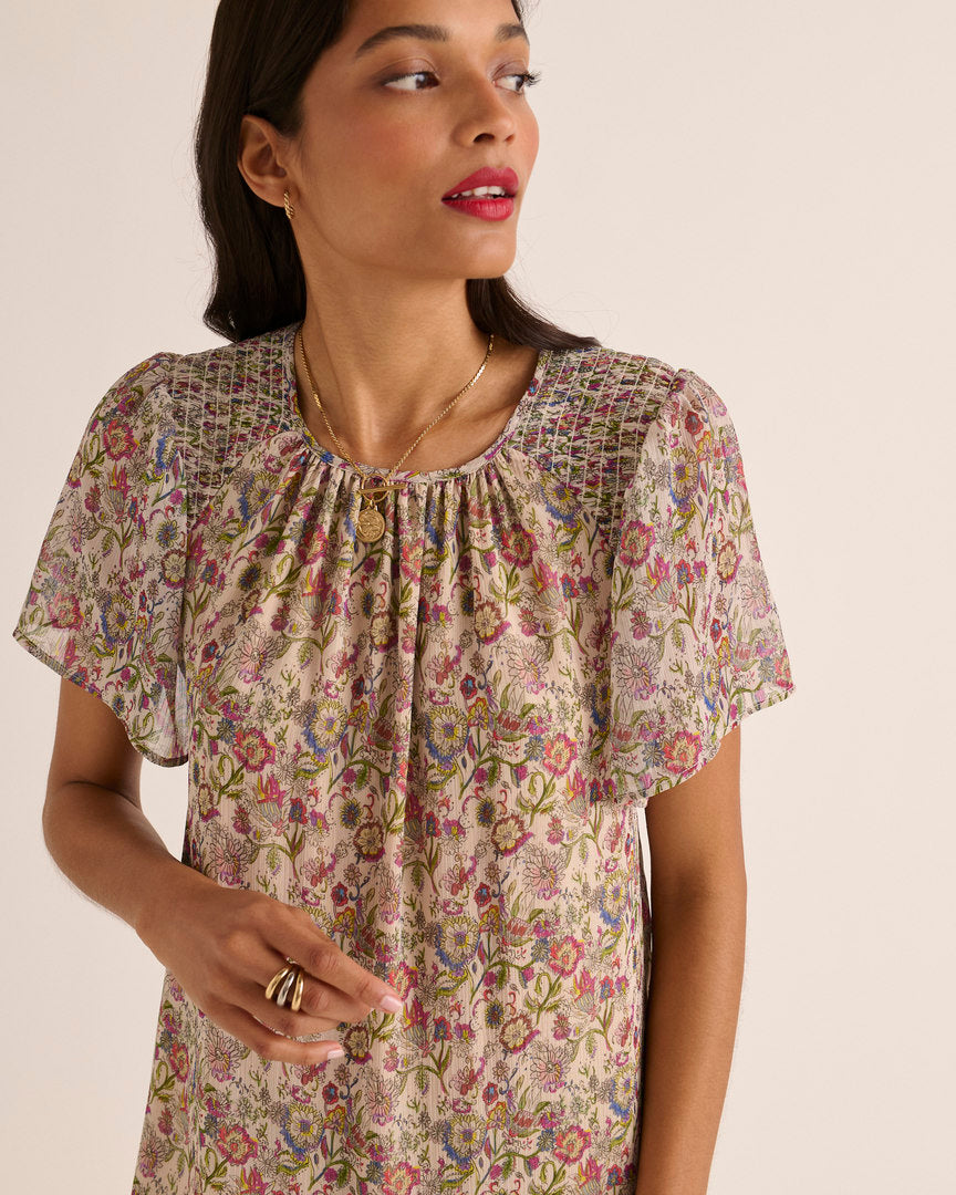 Dress Valence printed sunset flower