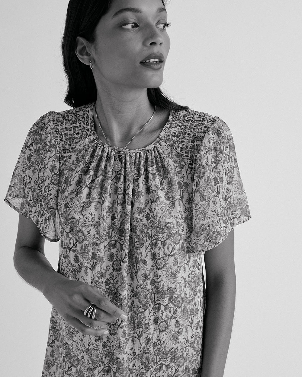 Dress Valence printed sunset flower