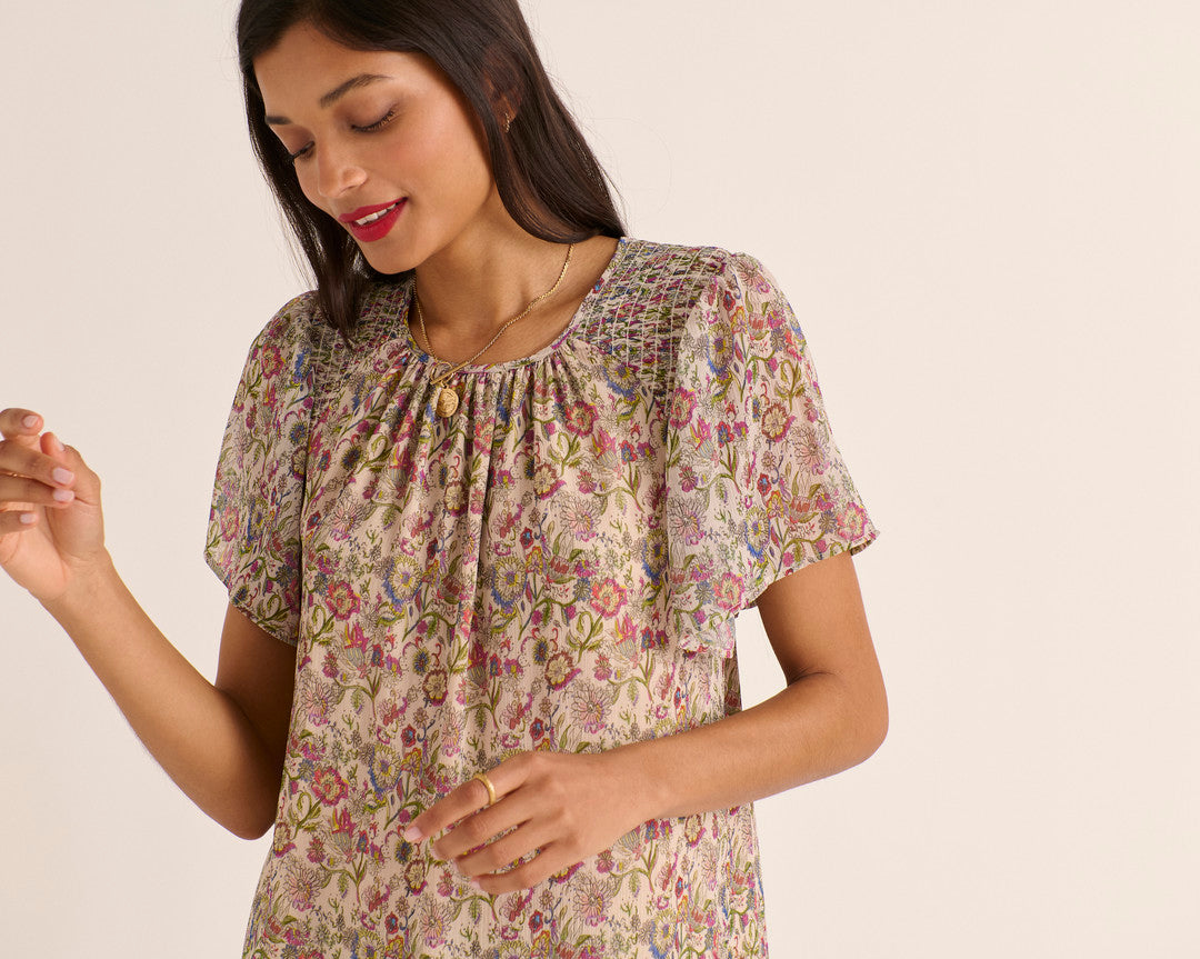 Dress Valence printed sunset flower