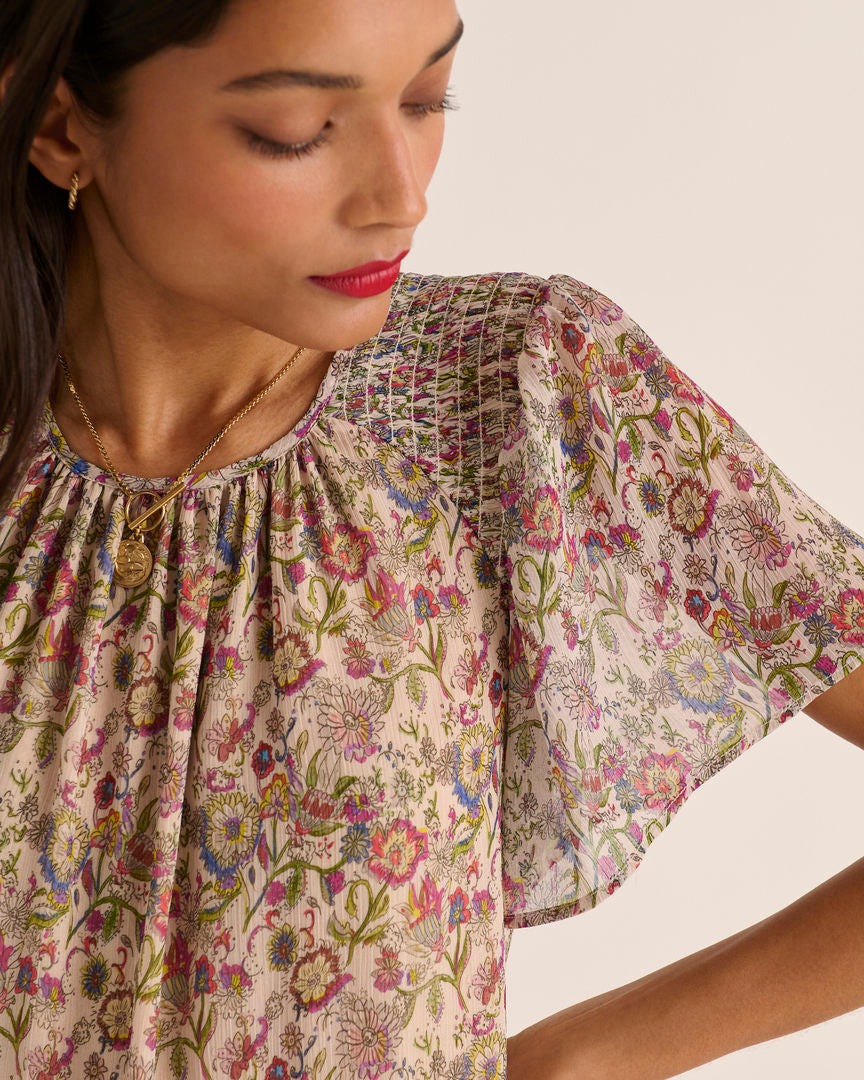 Dress Valence printed sunset flower