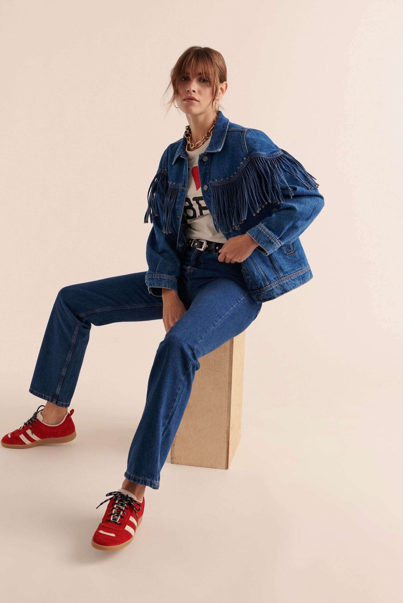 Jeans Fauve blue midi