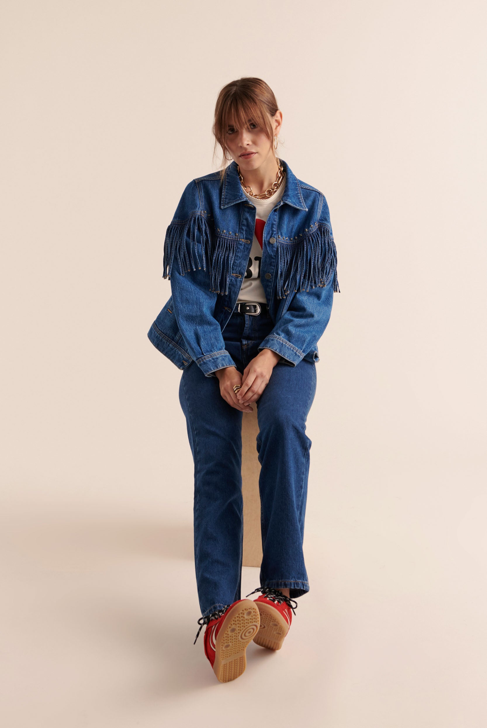 Jeans Fauve blue midi