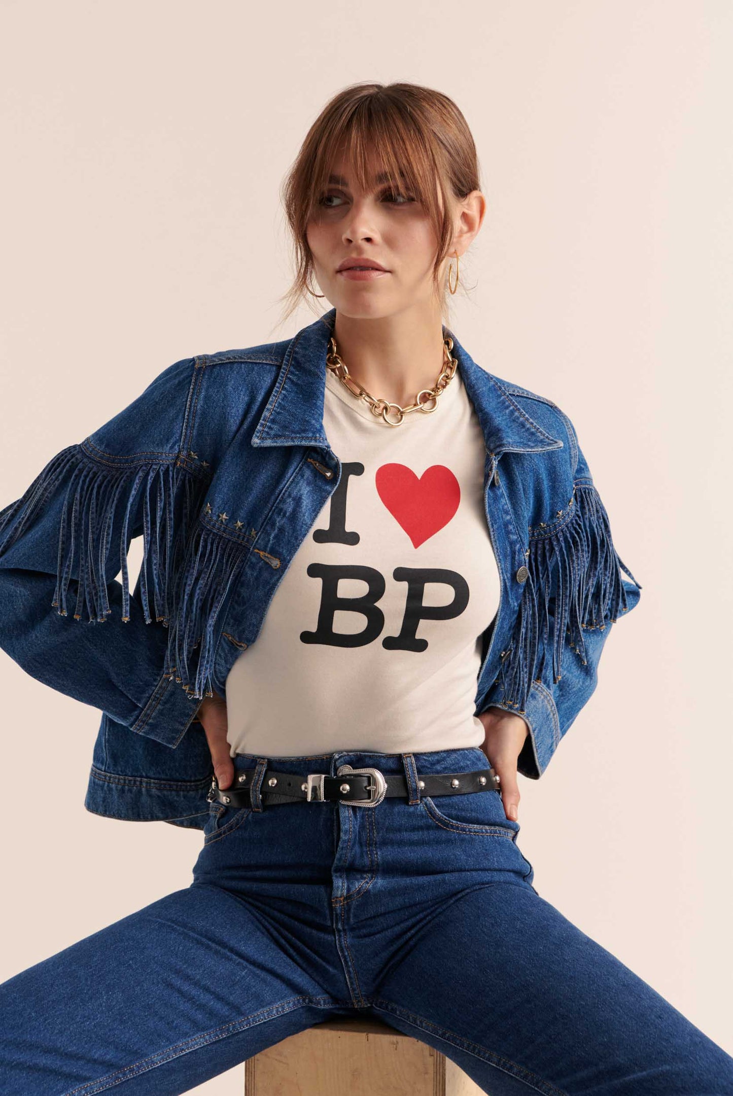 Willow I love BP white t-shirt