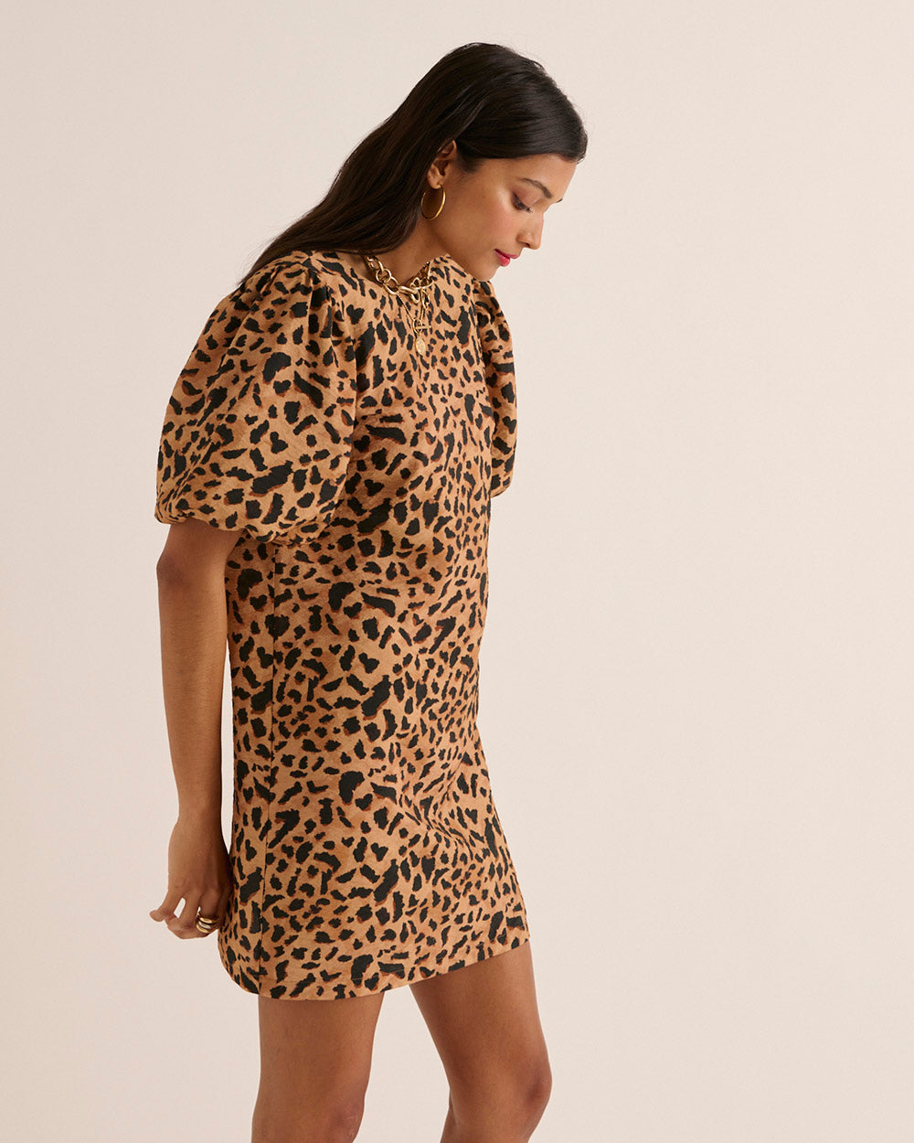 Xoxo cheetah cappuccino dress