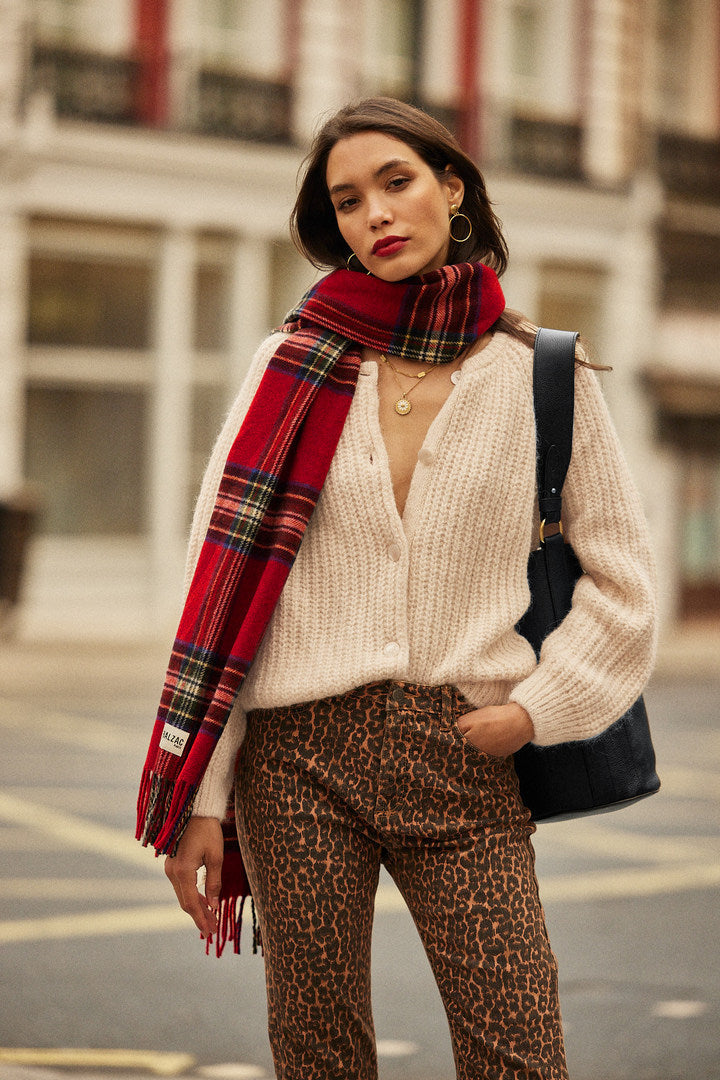 Scarf Public tartan red
