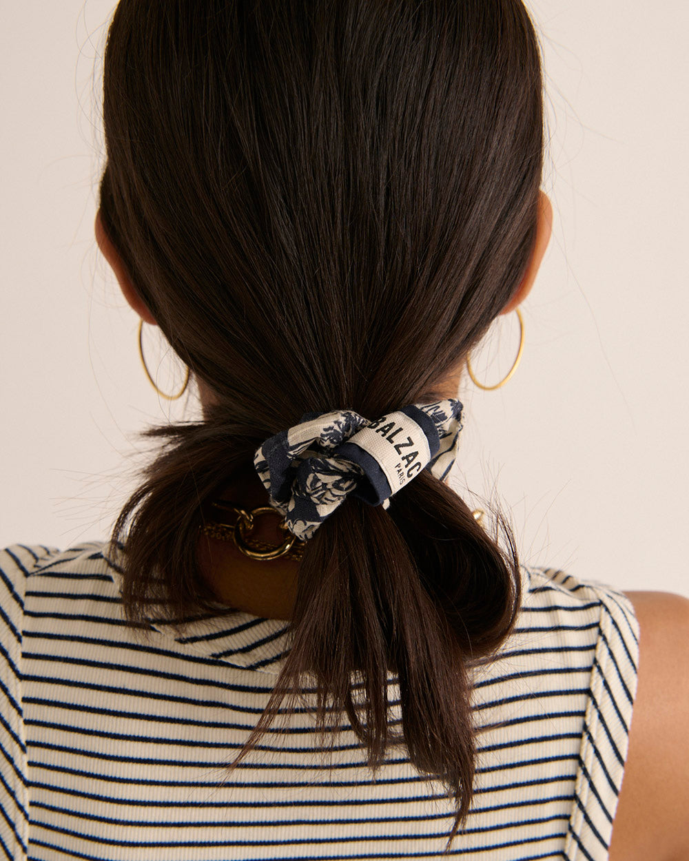 Top Origan navy and white