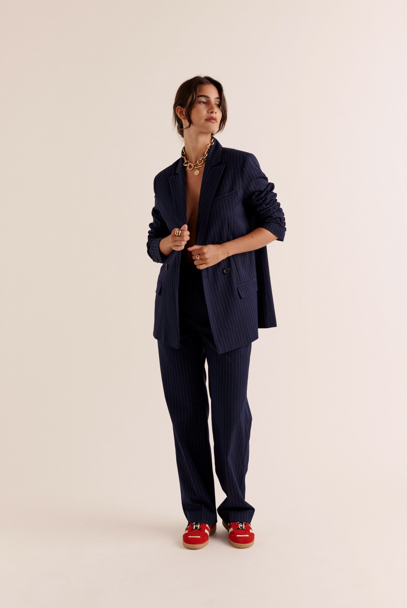 Pants Dan stripes navy