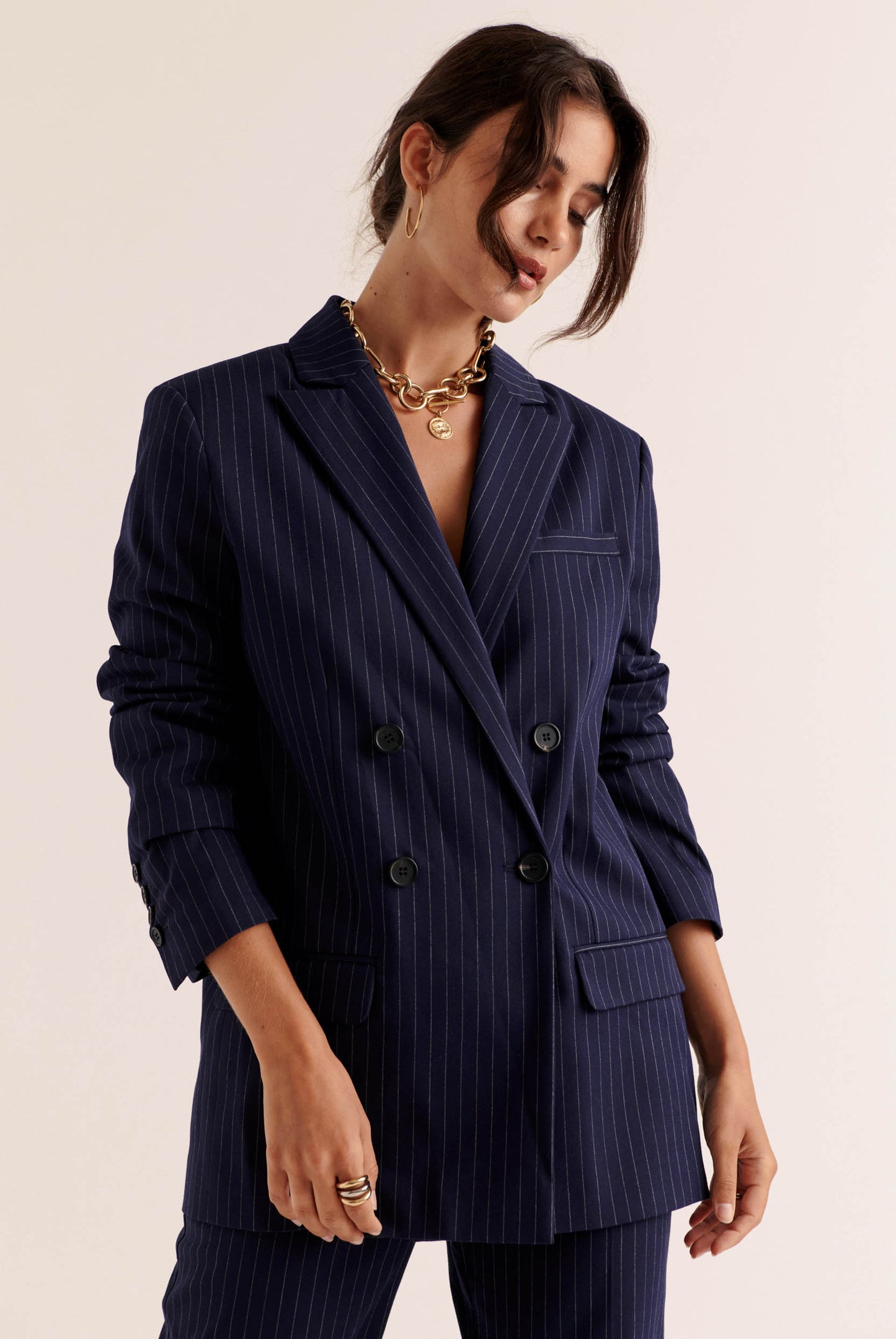 Lenny jacket navy stripes