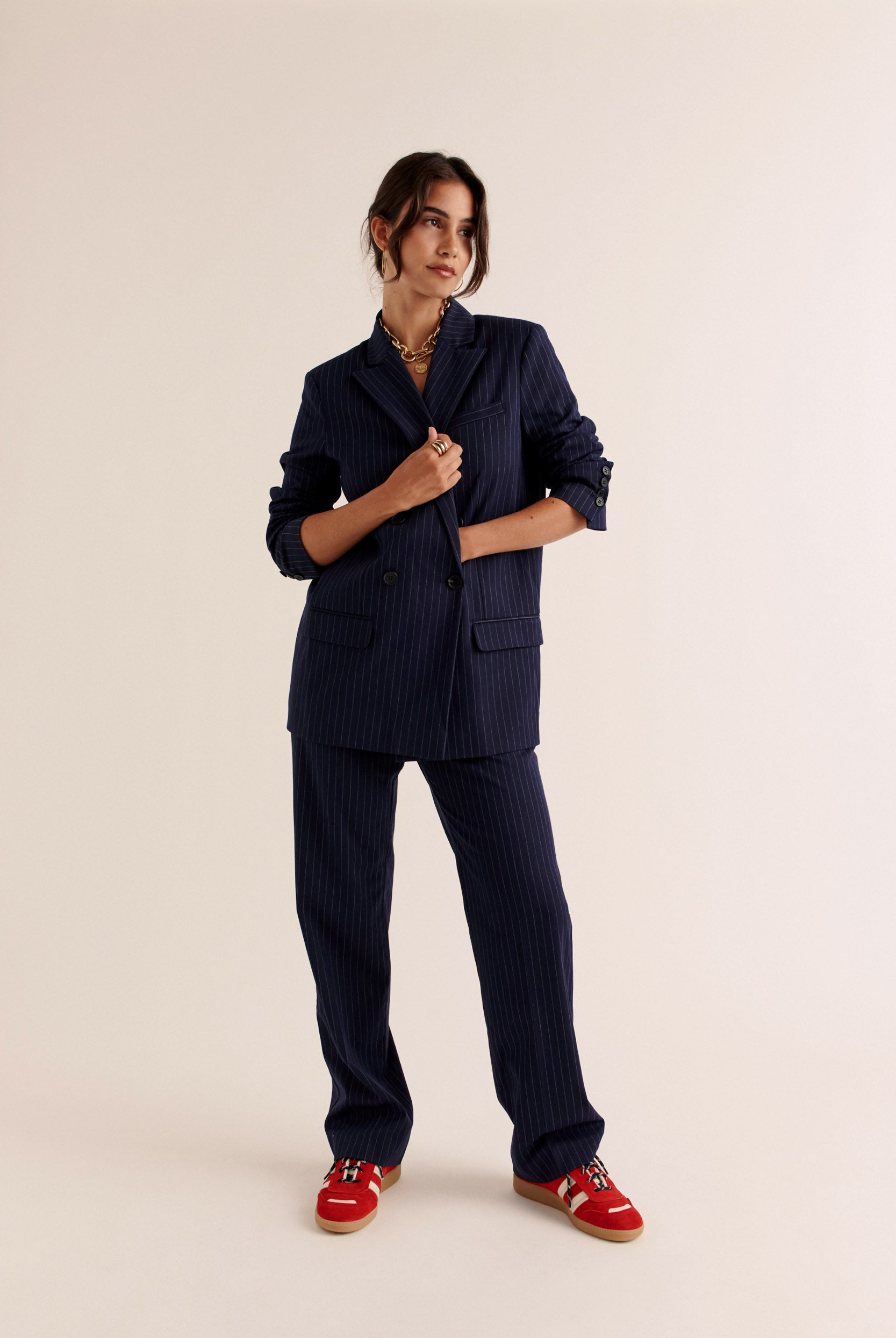 Pants Dan stripes navy