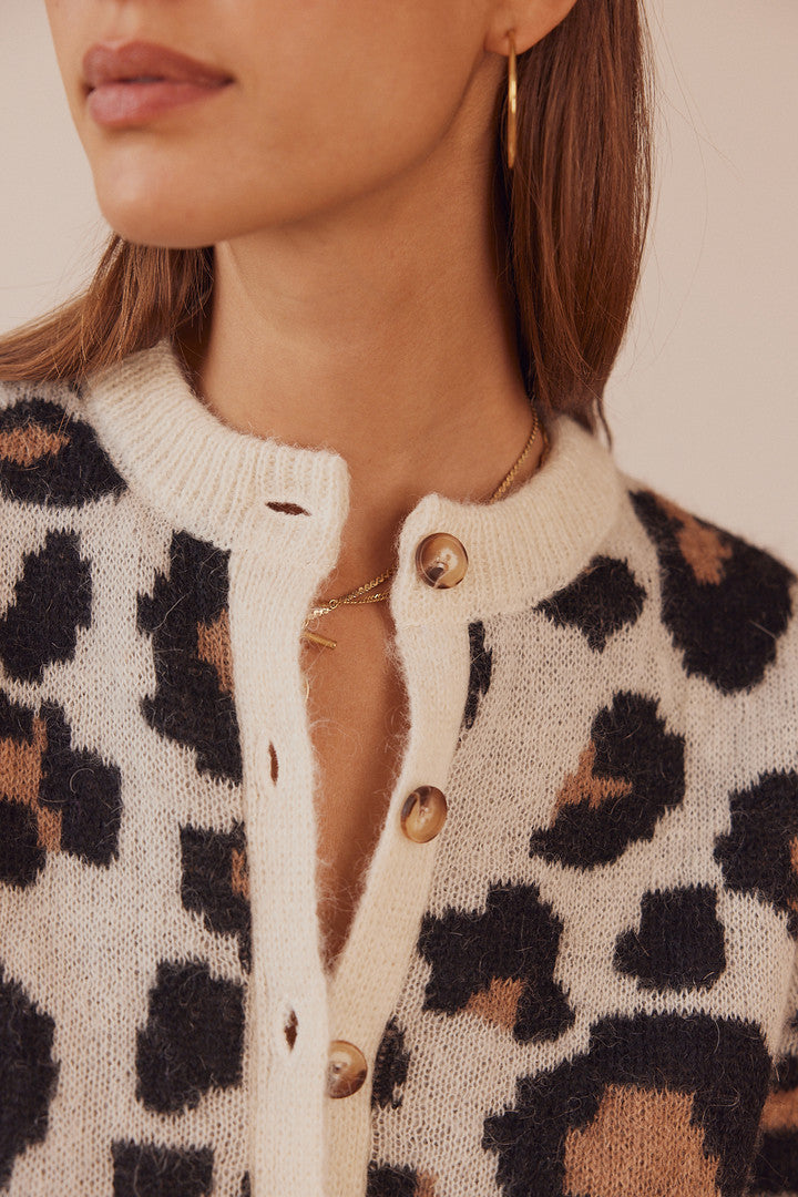 Cardigan leopard online femme