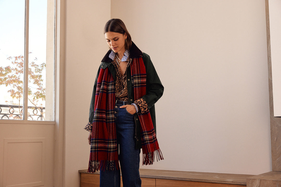 Scarf Public tartan red