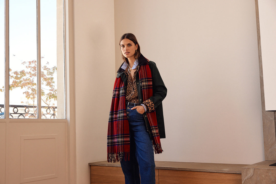 Scarf Public tartan red