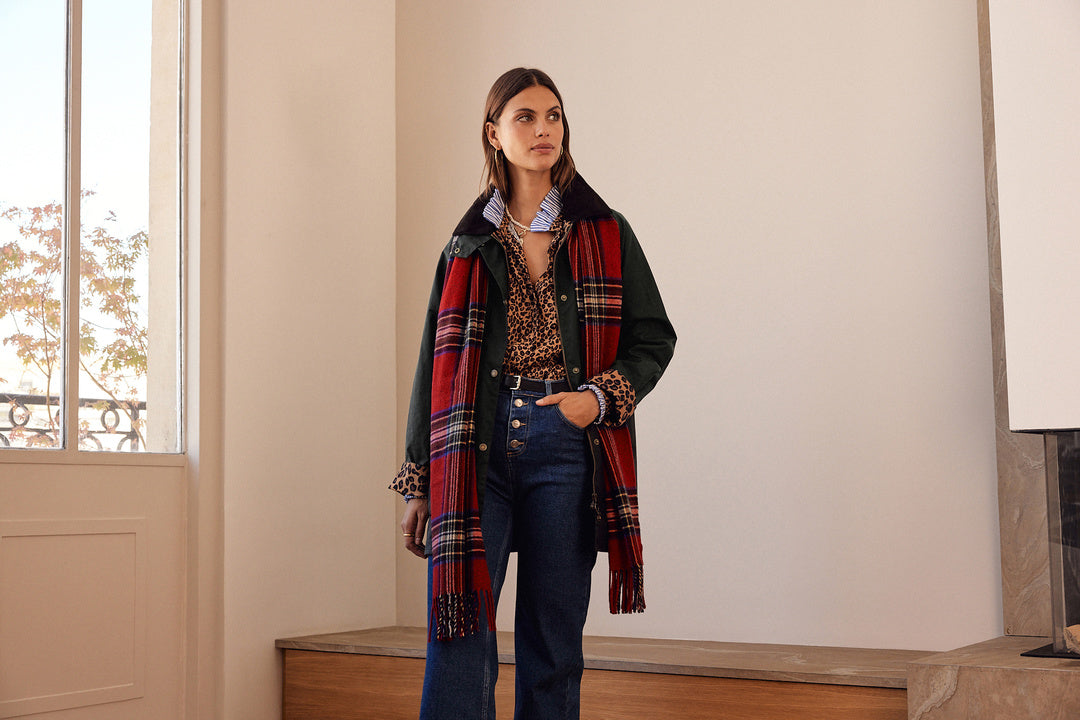Scarf Public tartan red