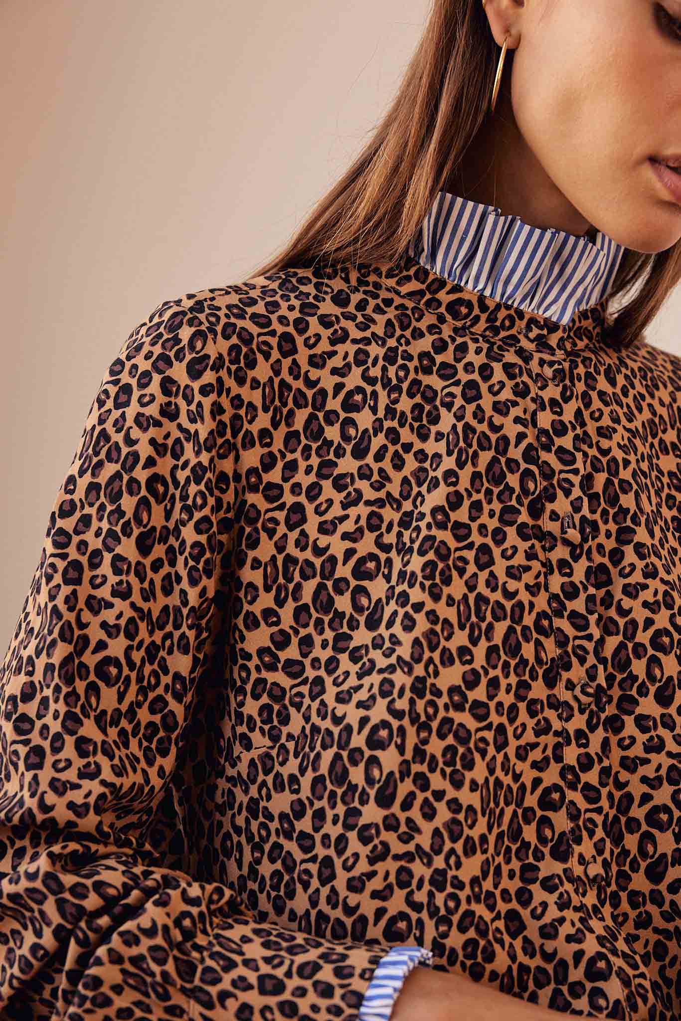 Mina leopard shirt