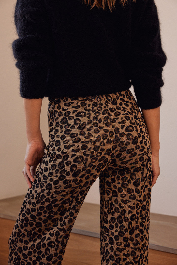 Pantalon Piana léopard irisé