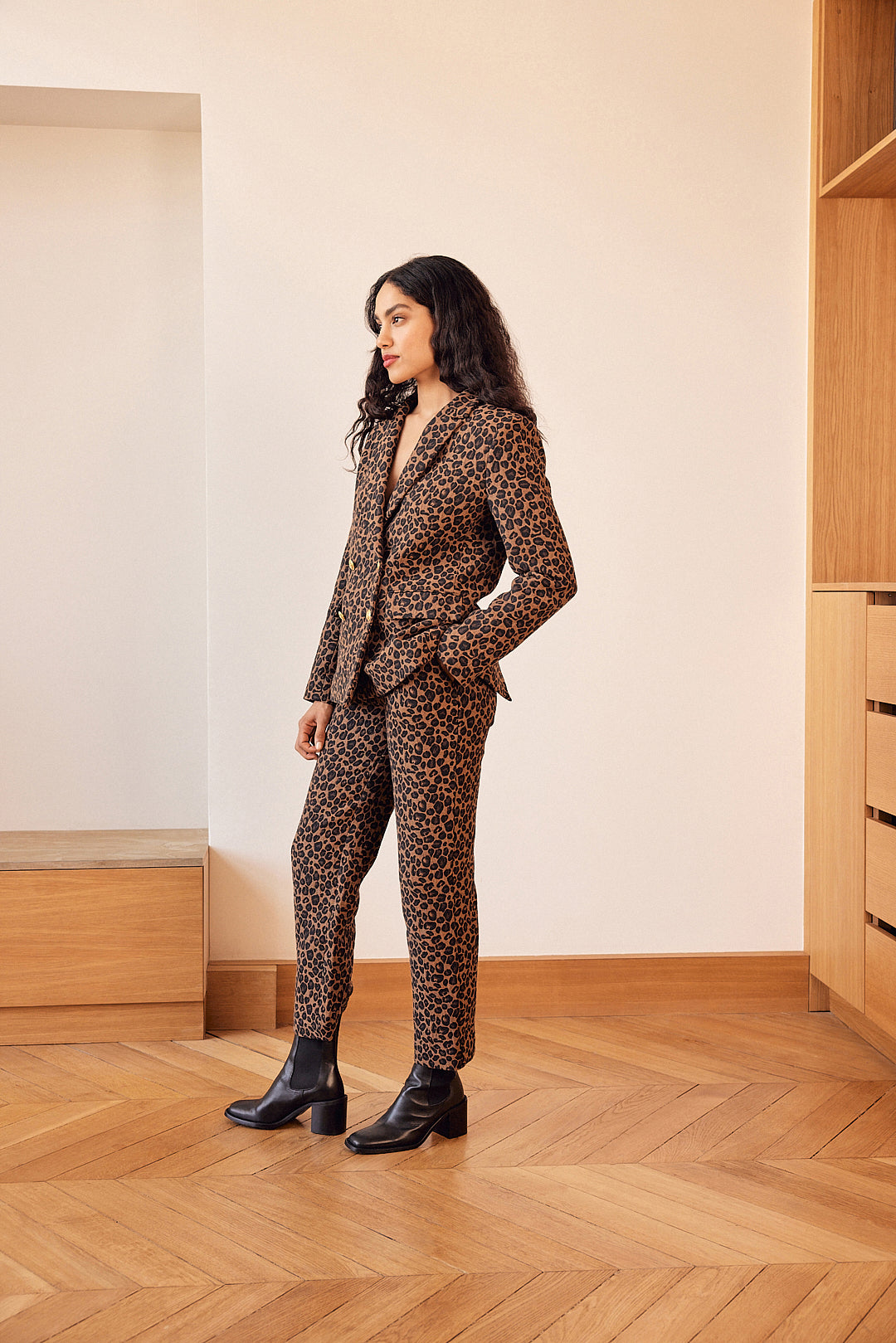 Zara Leopard Print Jacquard Coat - $ 135,00