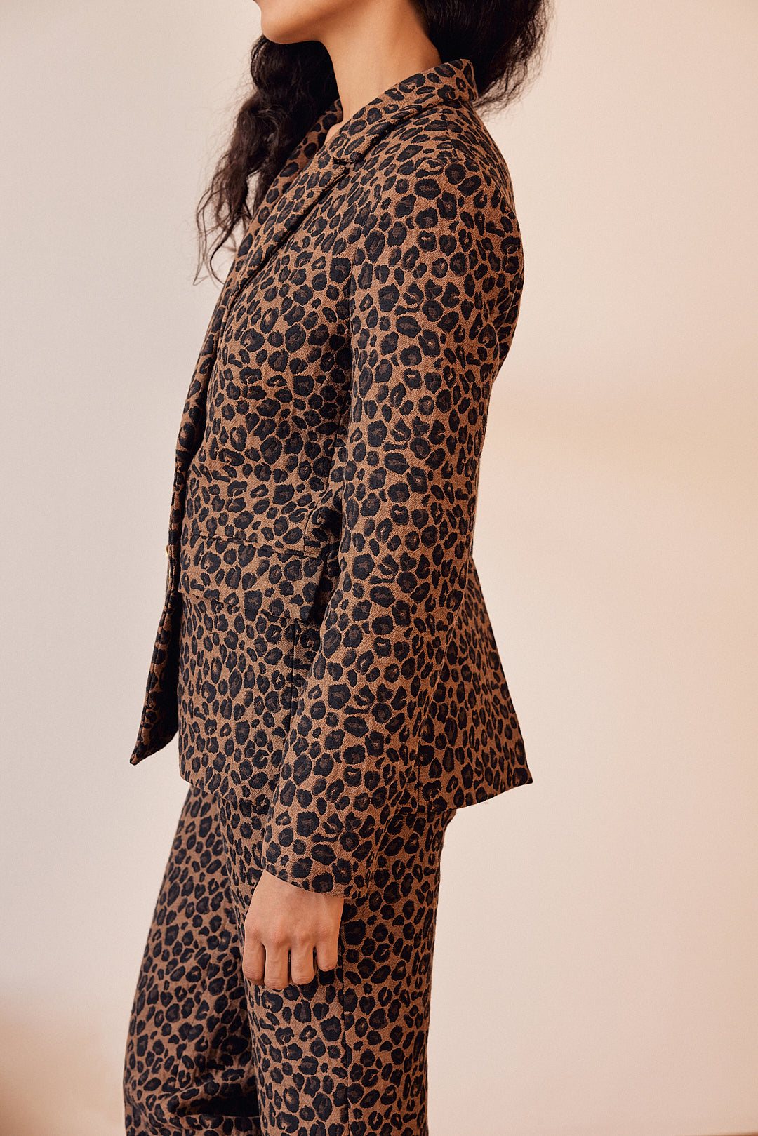 Nael leopard jacquard jacket