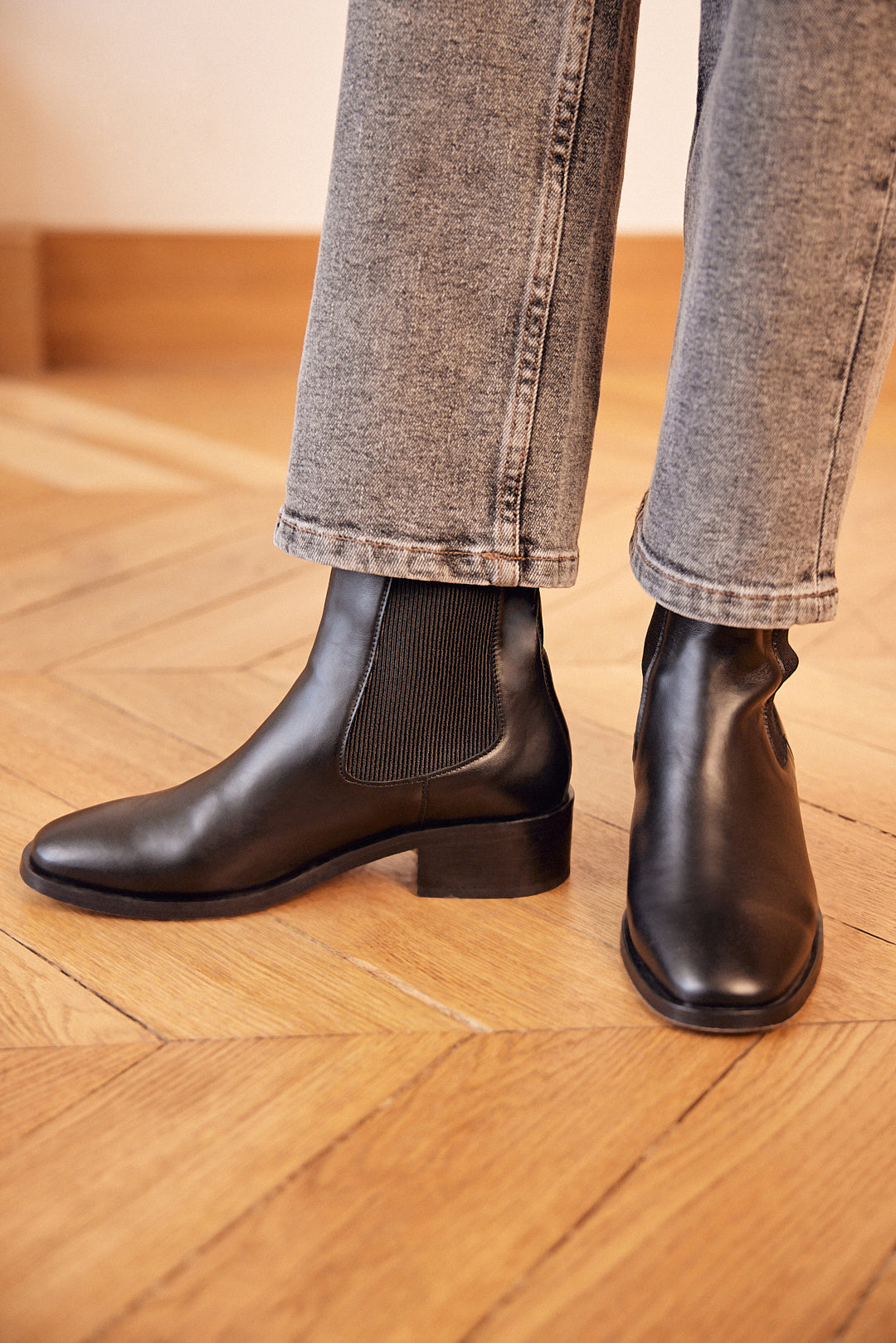 Black Isidora ankle boots