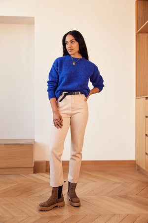 Bari iridescent sand jeans