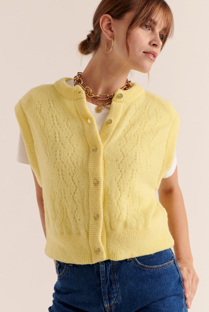 Cardigan Brooke yellow
