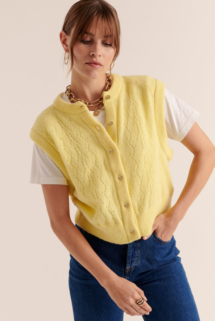 Cardigan Brooke yellow