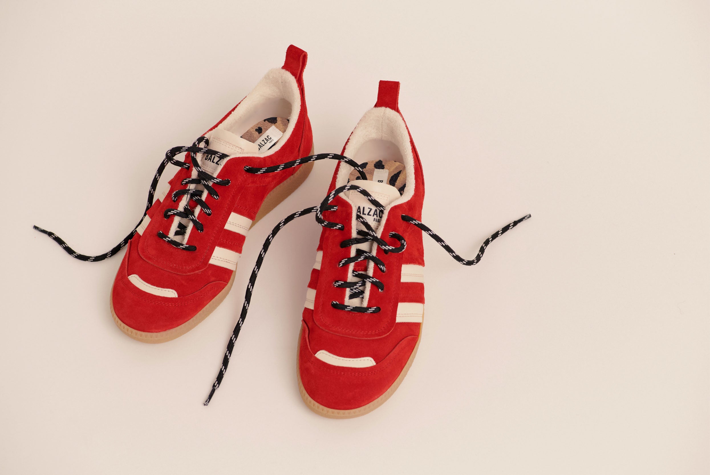 Sneakers Quinn suede of leather red