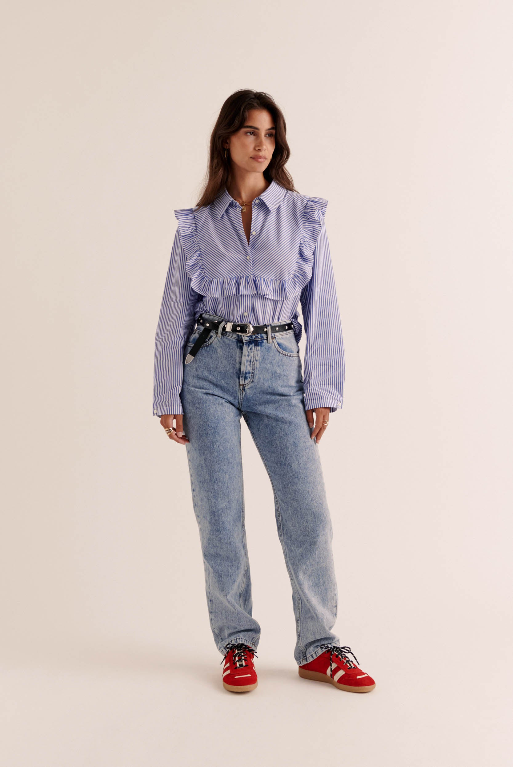 Blouse Cassi stripes blue