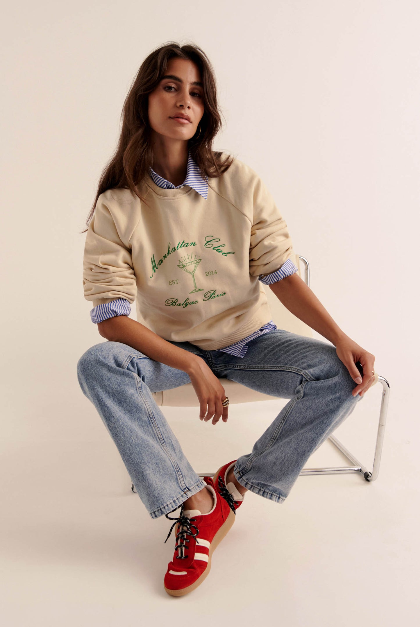 Jack Cocktail ecru sweatshirt