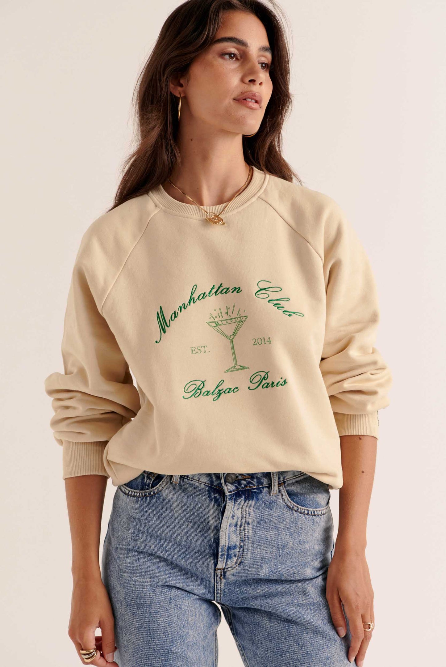 Jack Cocktail ecru sweatshirt