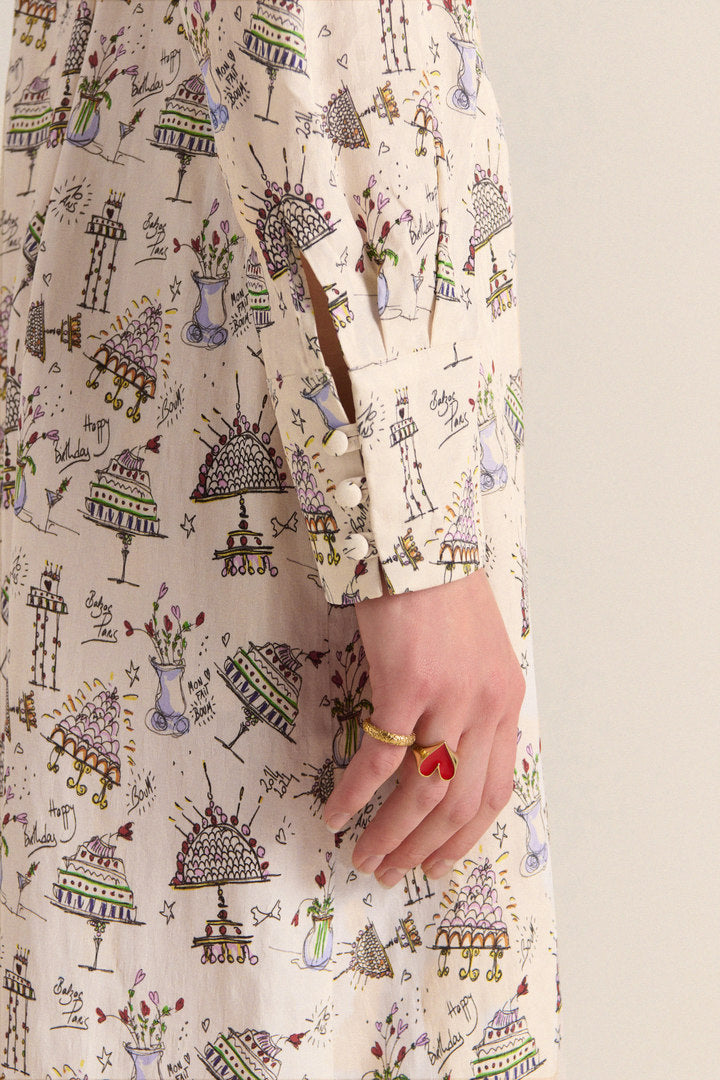 Dress Sereine printed anniversaire