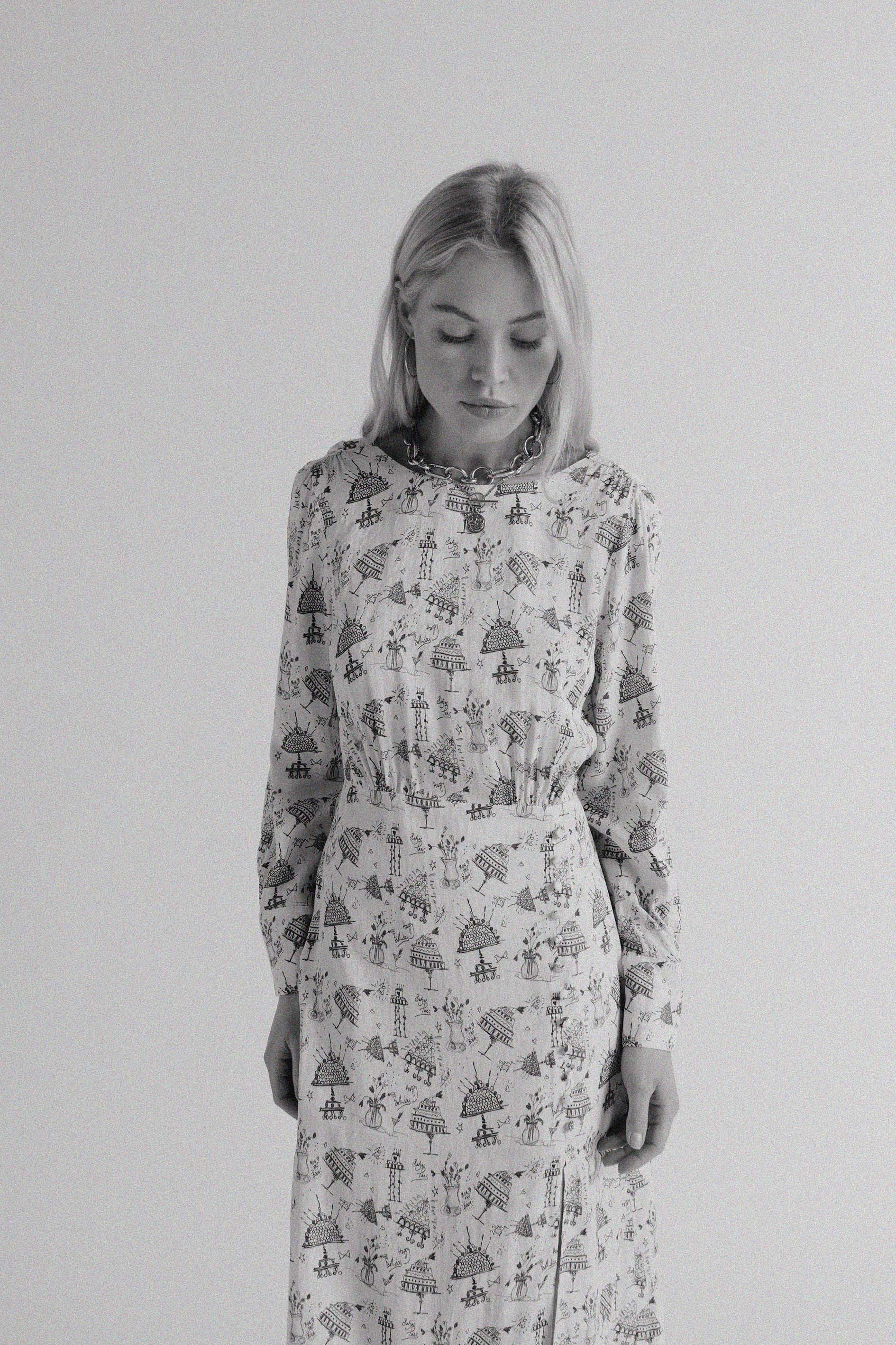 Dress Sereine printed anniversaire