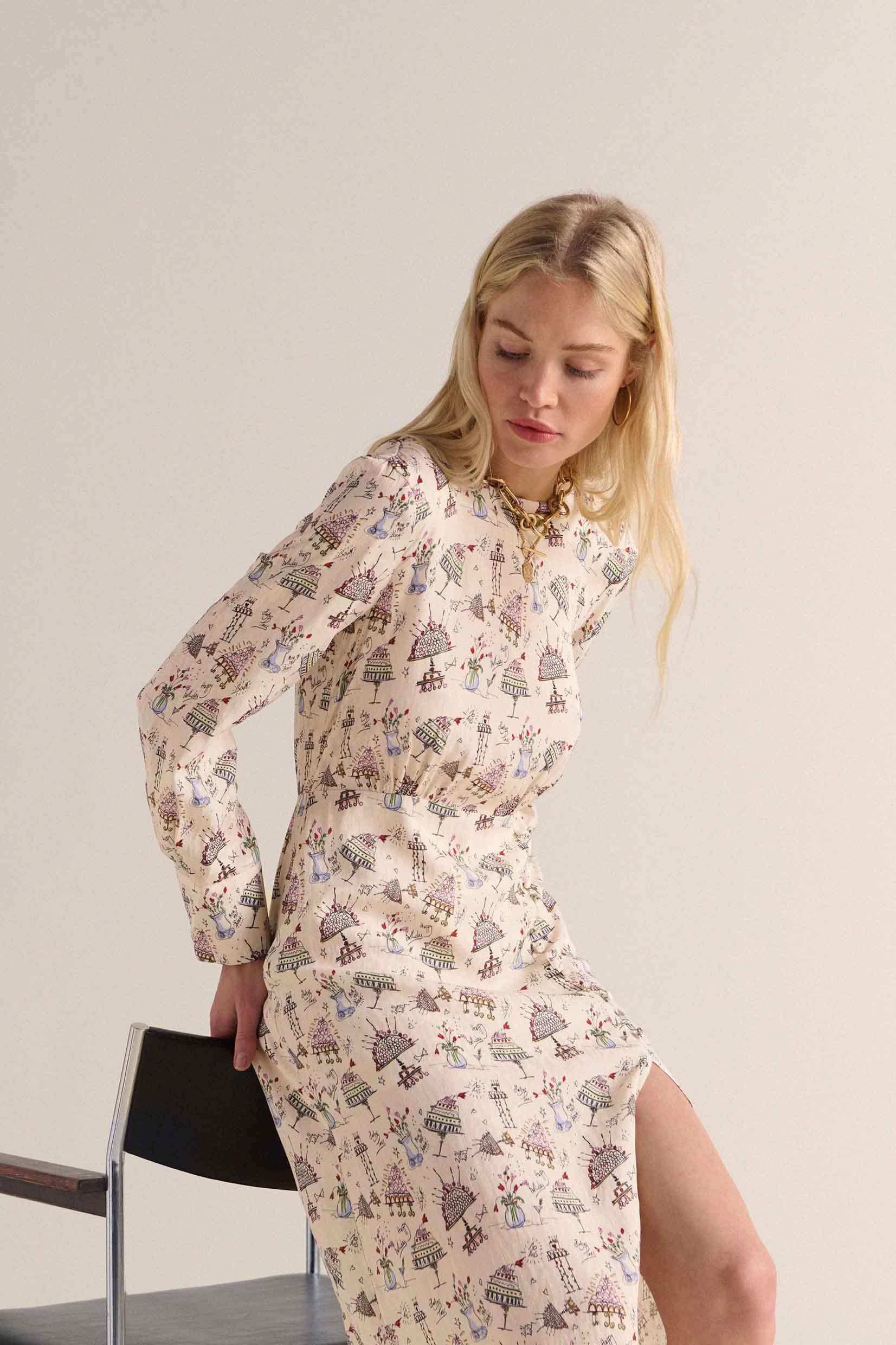 Dress Sereine printed anniversaire