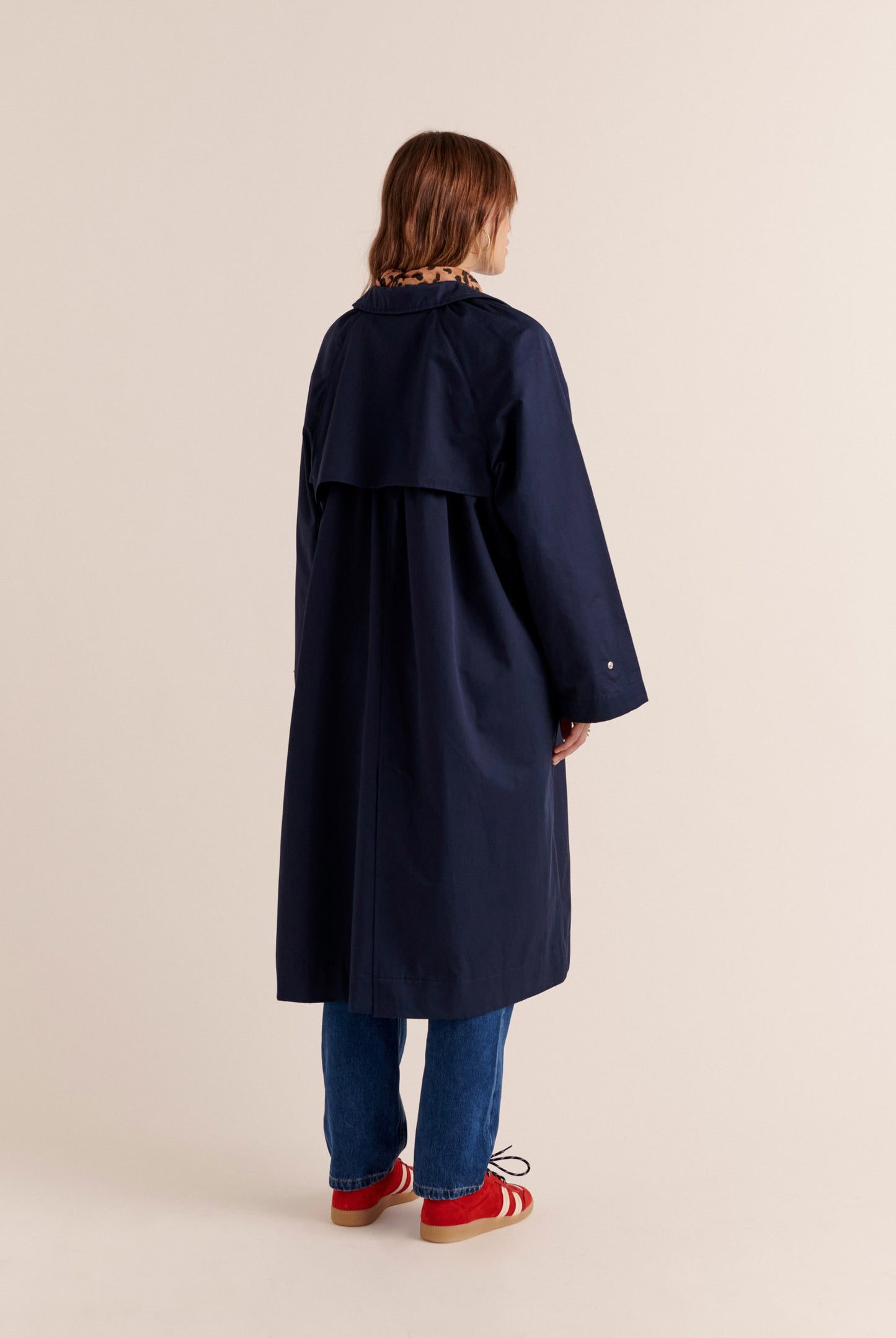 Galant navy trench coat