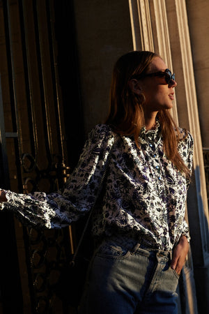 Blouse Une Fois flower garden print