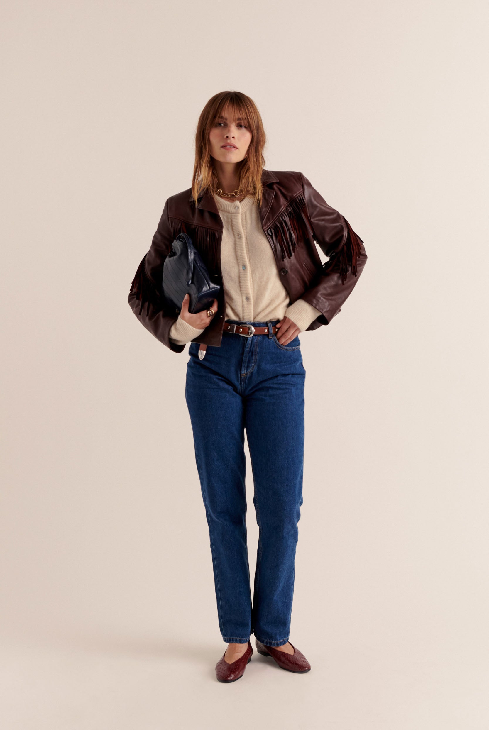 Jeans Fauve blue midi