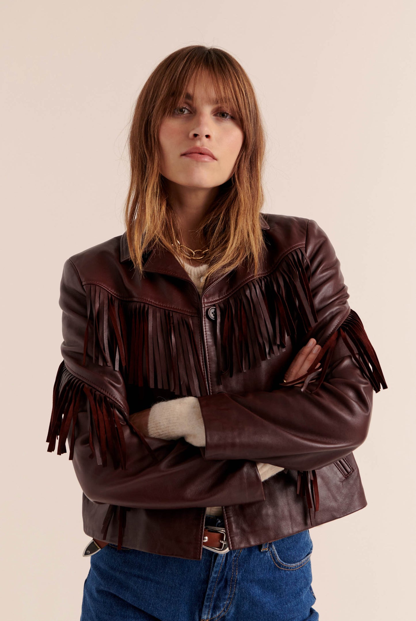 Serena burgundy jacket