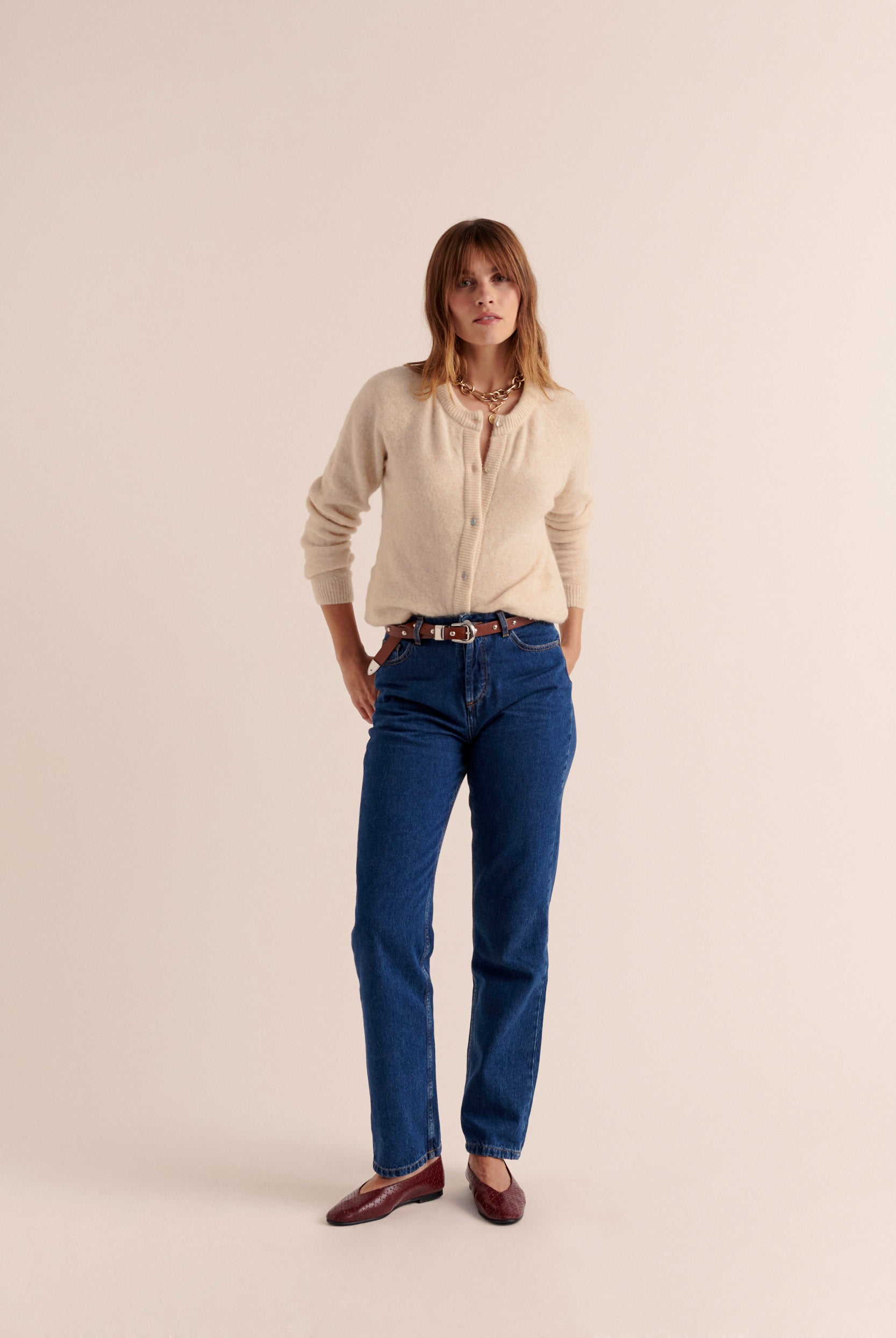 Cardigan Come natural white