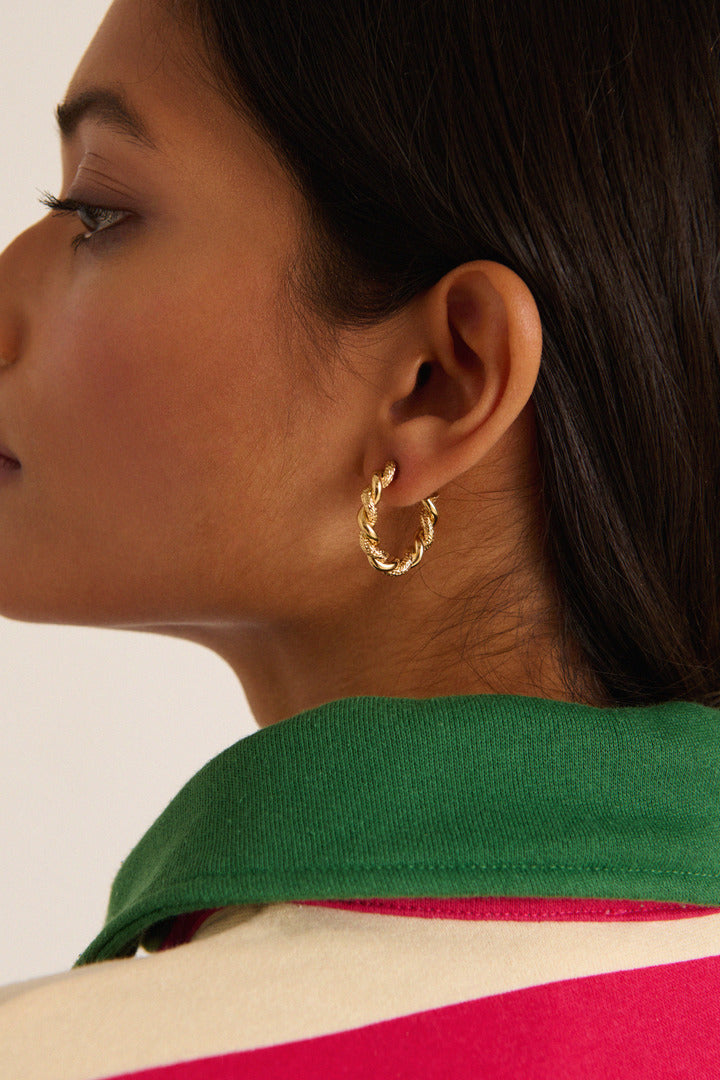 Golden Camellia earrings
