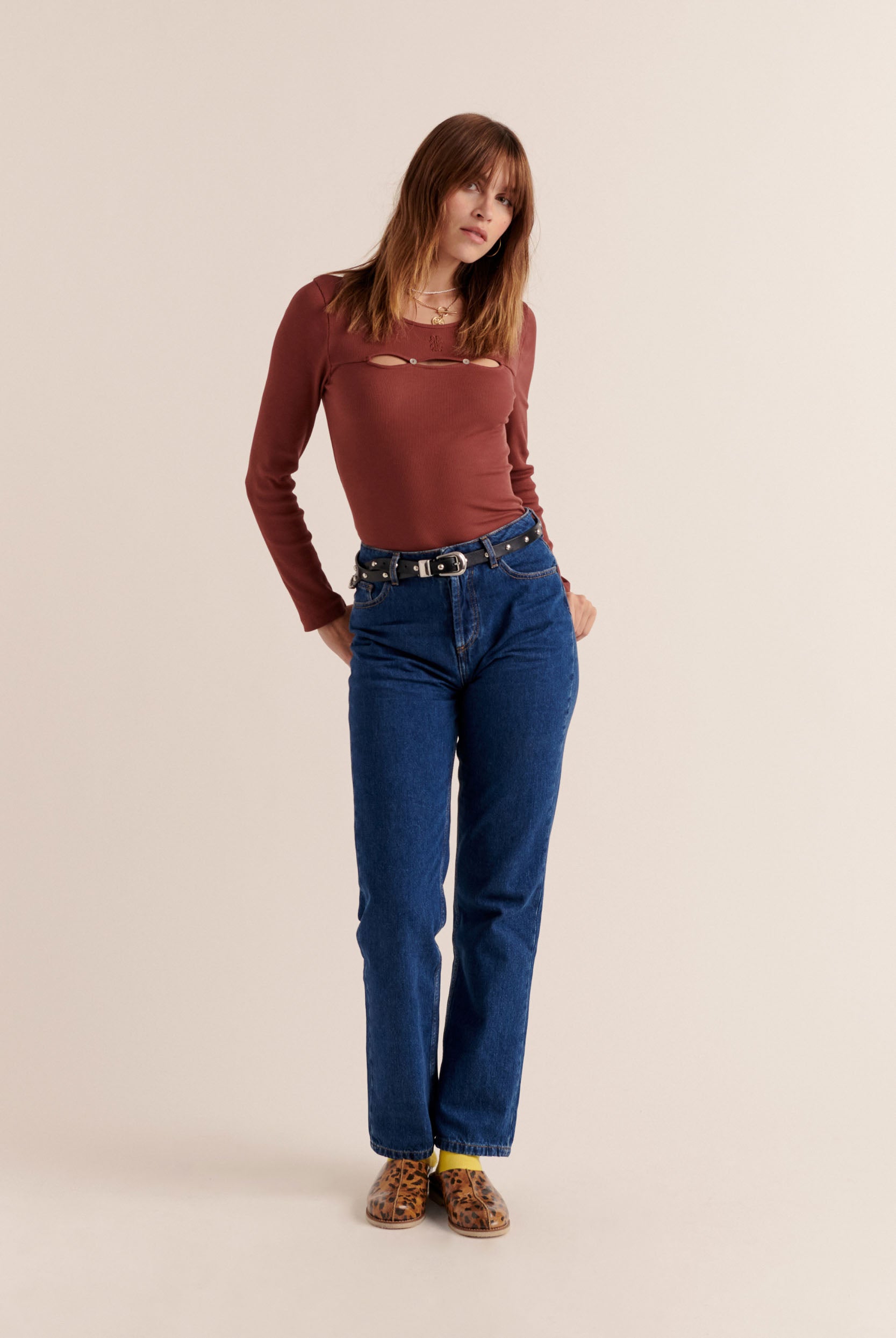 Jeans Fauve blue midi