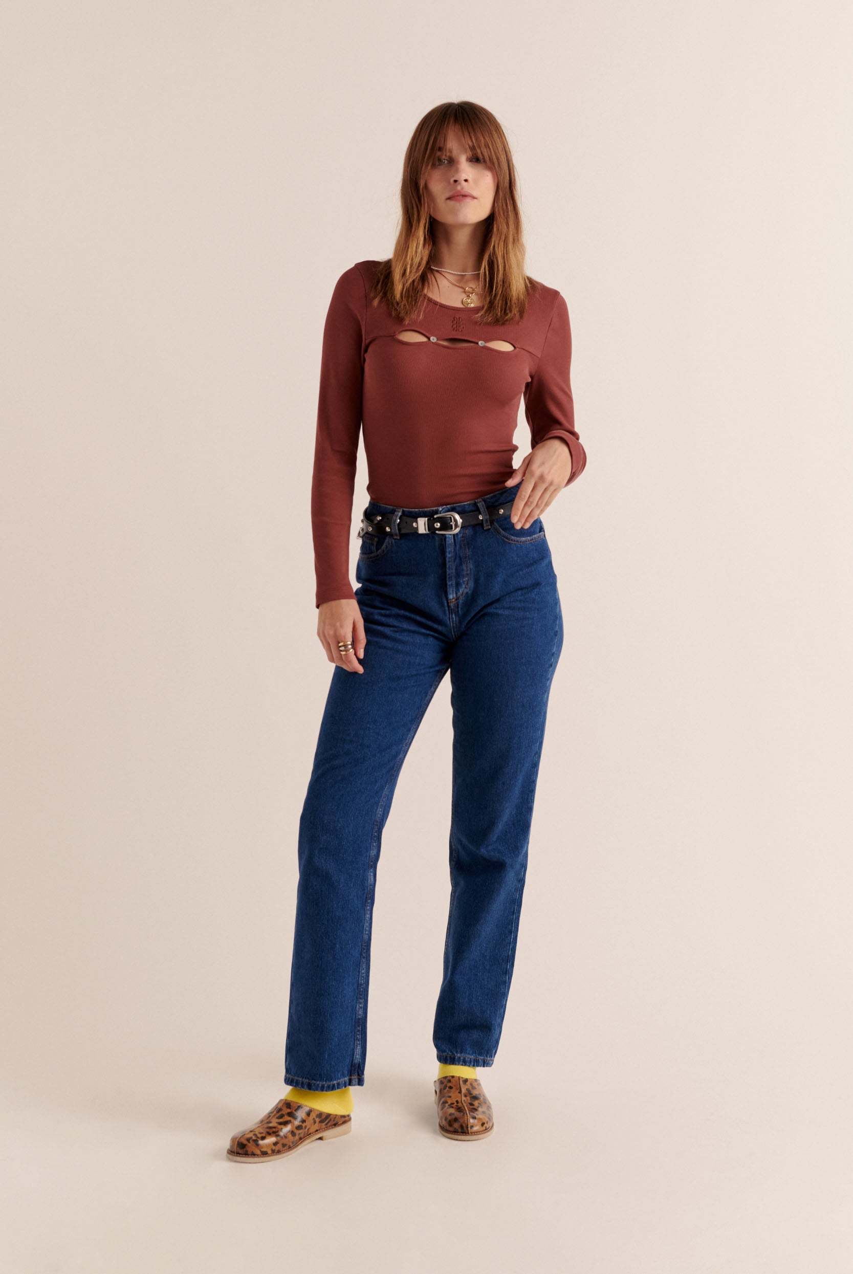 Jeans Fauve blue midi