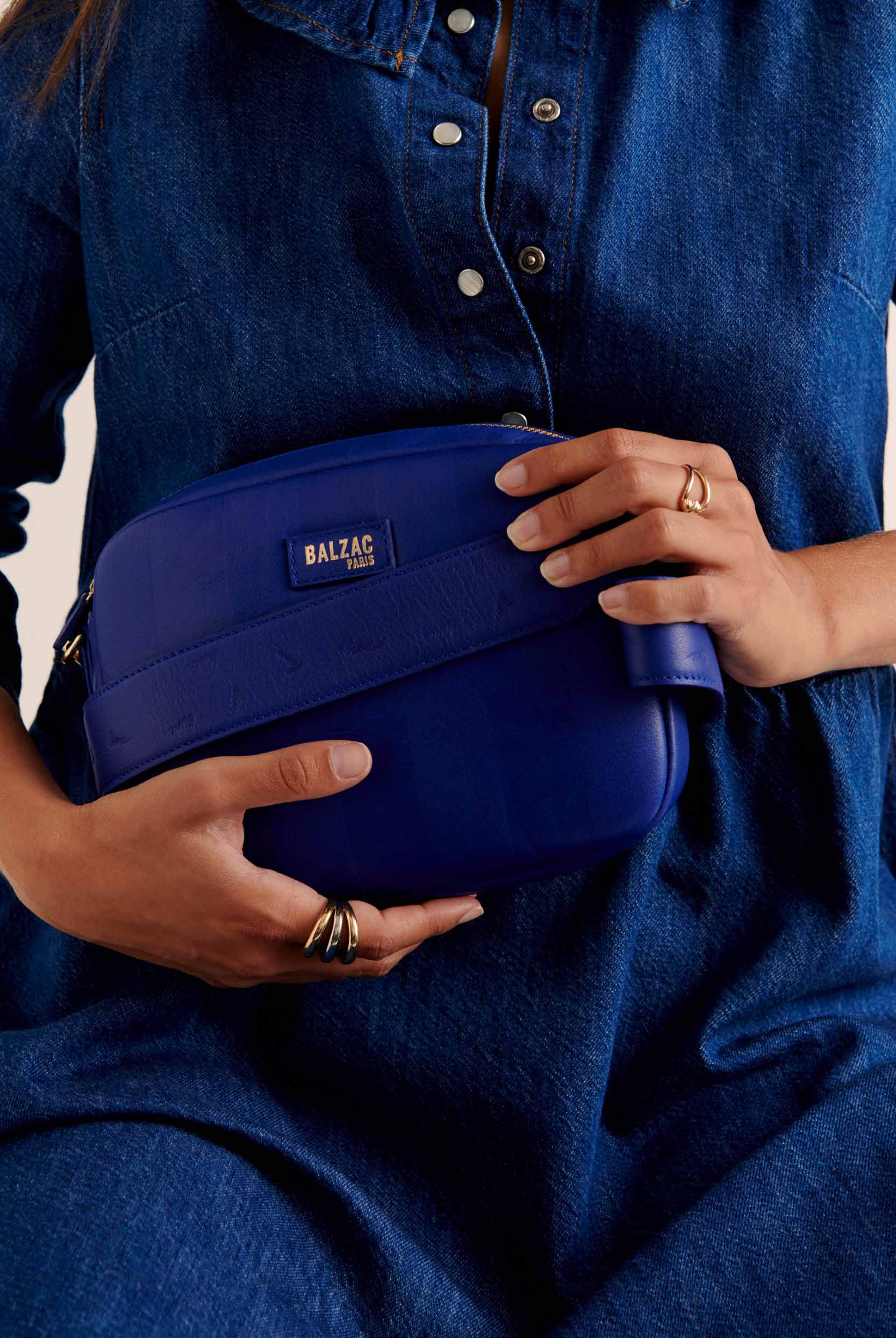 Bag Césarine striped bisou blue