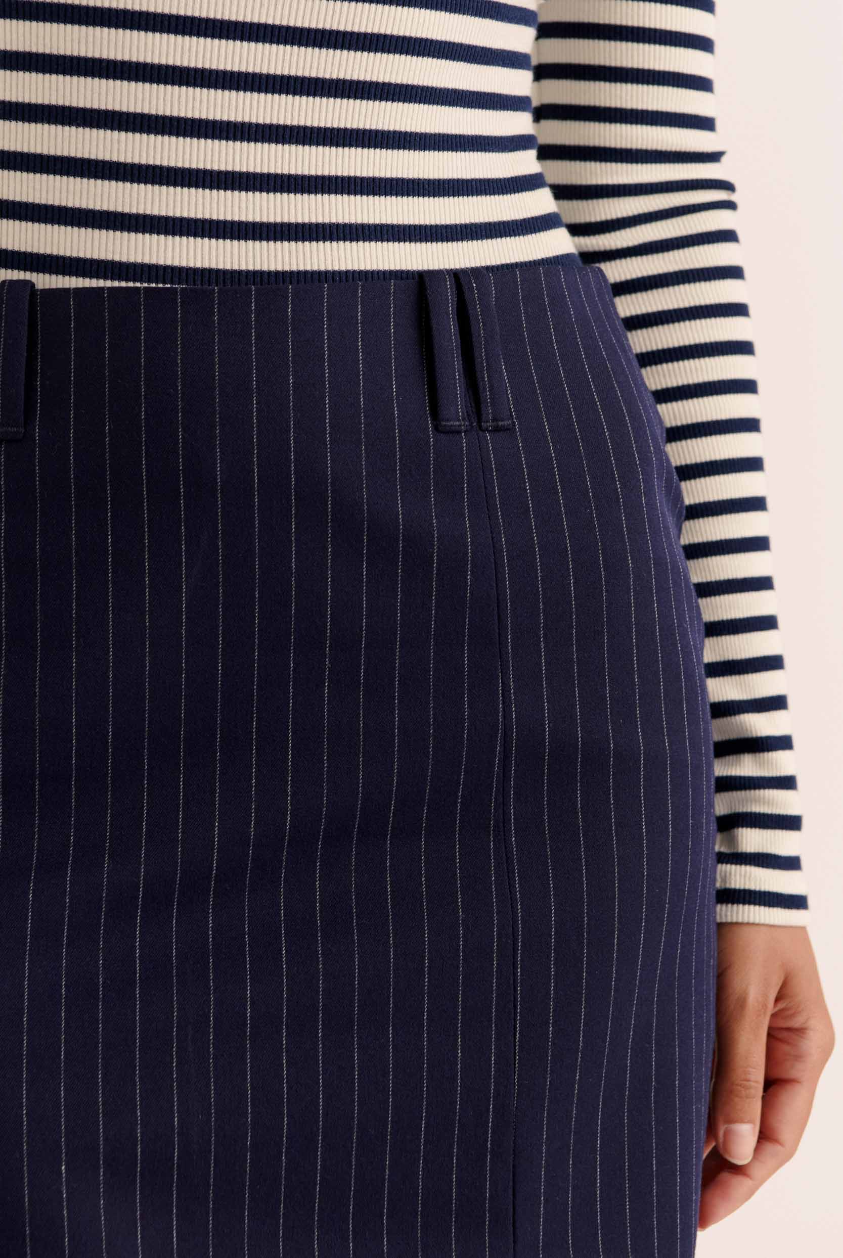 Mini skirt Monica stripes navy
