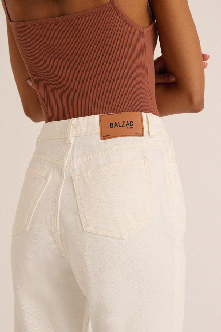 Jeans Mattis white perle