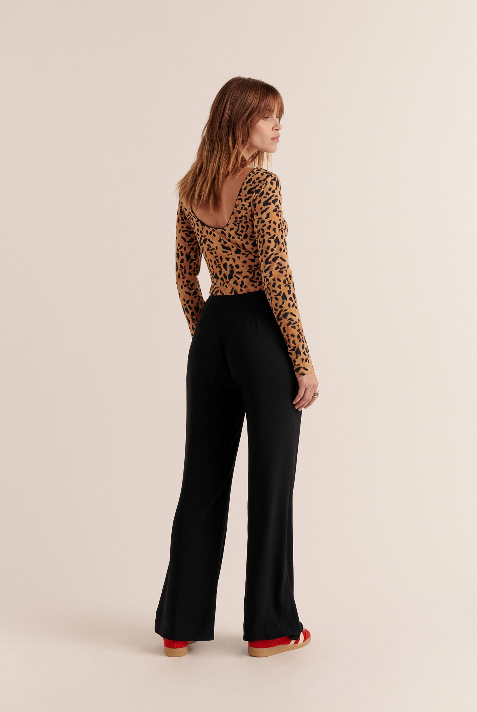 Escarpins Talon 7.5 En Bambou Imprimé Guépard – Taille 37.5, Occasion