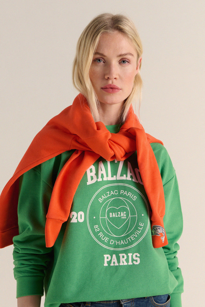 Harlow Balzac Paris 2023 green sweatshirt